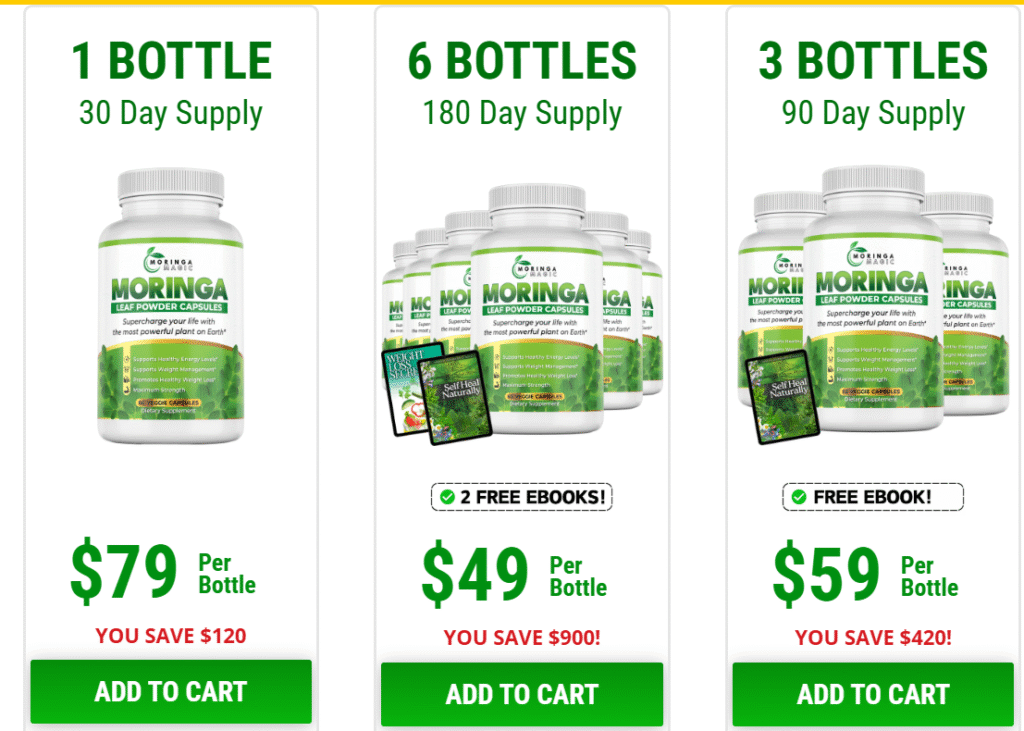 Moringa Leaf Powder Capsules